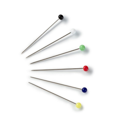 Шпильки зі скляними головками, середні (0,60х30 мм)  029129 фото №2