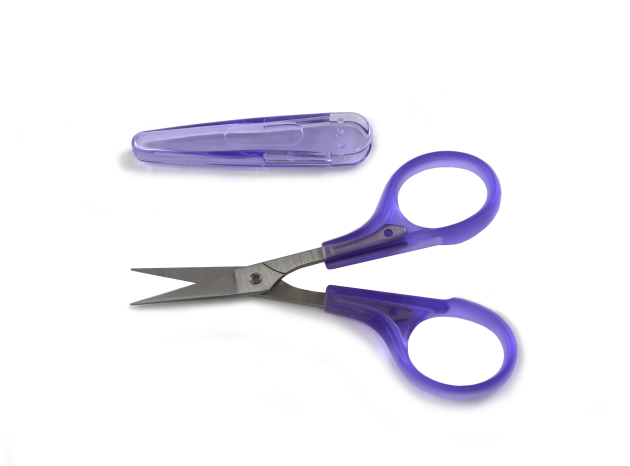 Ножницы тонкие для шитья, фиолетовые (100 мм) ES-1181-SL фото №2