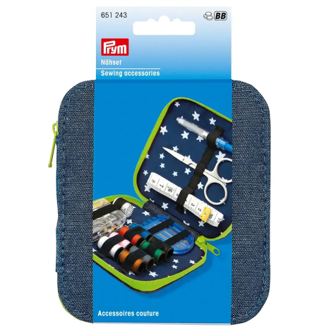 Джинсовий швейний набір на блискавці (зелений) 651243 фото №1