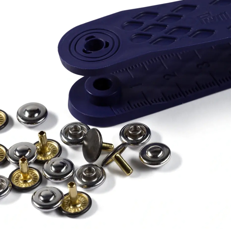 Заклепки, зістарене залізо/сріблястий (9 мм) 403101 фото №3