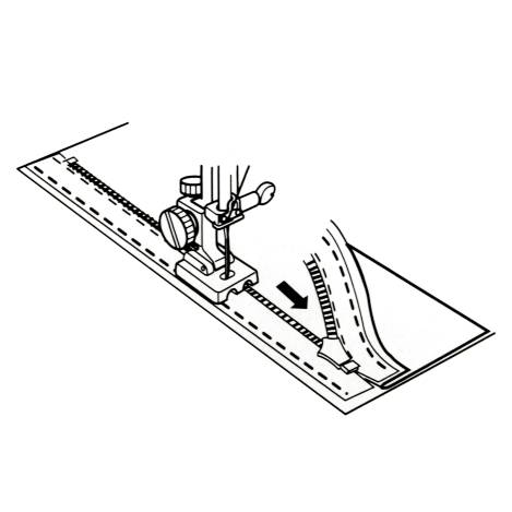Лапка для потайной молнии (металлическая) Janome/Family 2333 фото №3