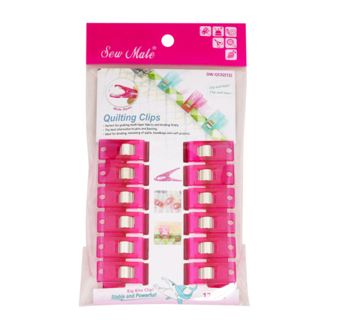 Набір затискачів для роботи з тканинами (12 шт.) - DW-QC02 DW-QC02(12) фото №1