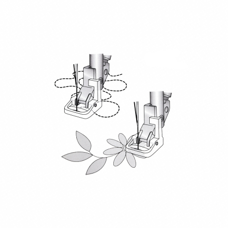 Закрытая лапка для вышивки и свободной техники шитья 820671096 фото №2