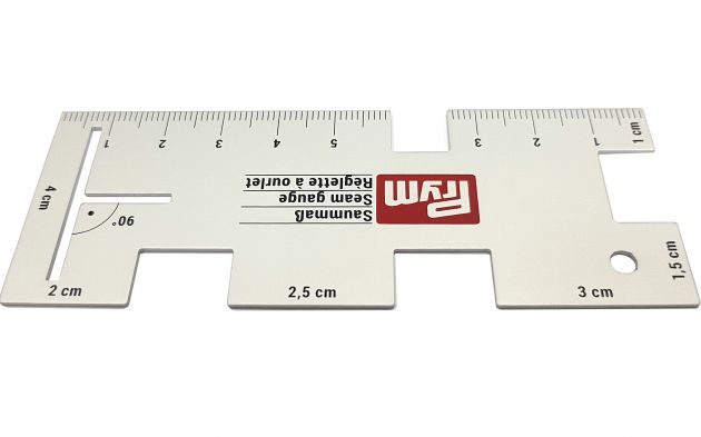Линейка для припусков, алюминий (5,6x14,5 см) 610736 фото №1