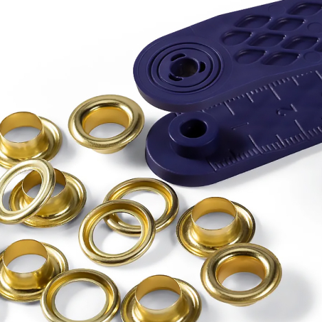 Люверси золоті (внутрішній діаметр 8 мм) 541375 фото №2