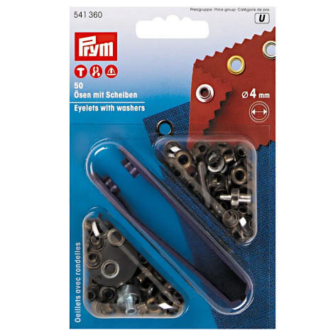 Люверси зістарена латунь (внутрішній діаметр 4 мм) 541360 фото №1