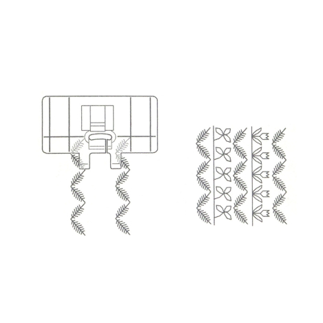 Лінійна прозора декоративна лапка 200434003 фото №3