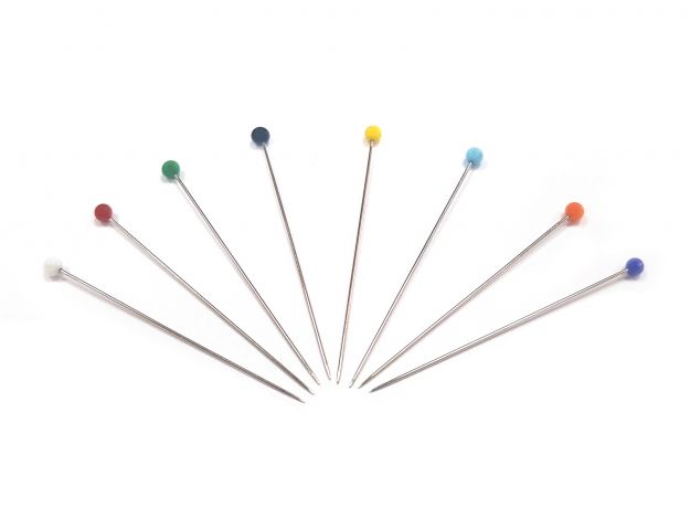 Шпильки зі скляними головками, тонкі (0,40х36 мм) NS105 фото №2