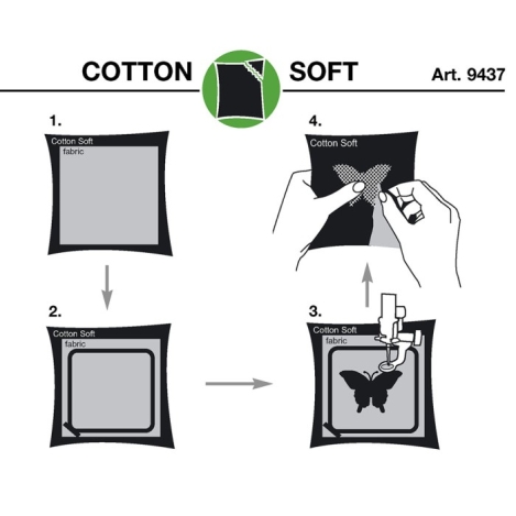 Стабілізатор вишивальний, відривний, універсальний (1 м) 9437 фото №4