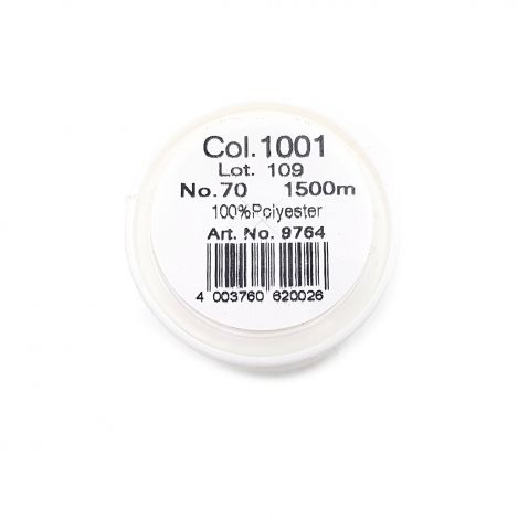 Нижня нитка BOBBINFIL №70, біла (1500 м) 03523 фото №2