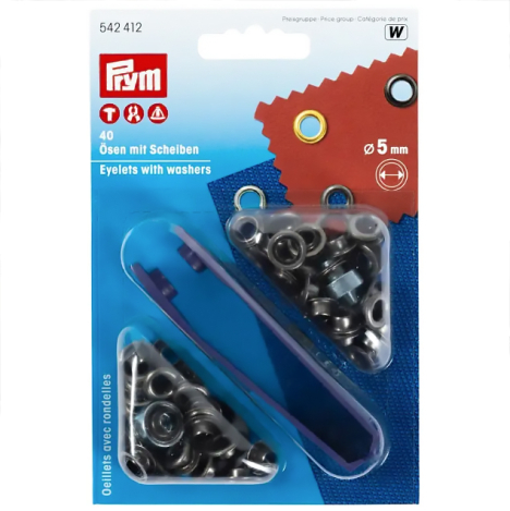 Люверсы состаренное железо (внутренний диаметр 5 мм) 542412 фото №1