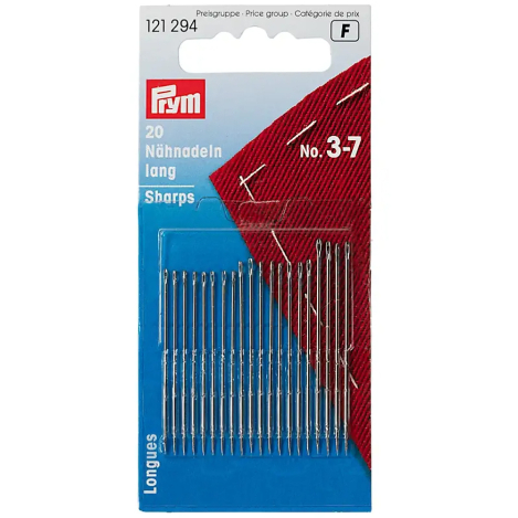 Голки для домашнього господарства sharps № 3-7 (20 шт.) 121294 фото №1