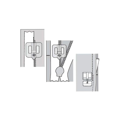 Лапка для вшивання потайної блискавки (металева) 920458096 фото №3