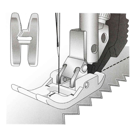 Лапка тефлонова для шкіри та замші Pfaff 820664096 фото №3