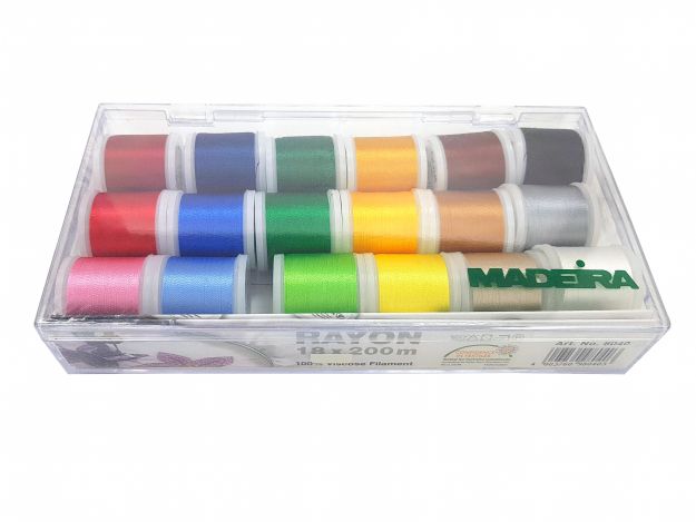 Набір ниток вишивальних Rayon (200 м) (18 шт.) 8040 фото №2
