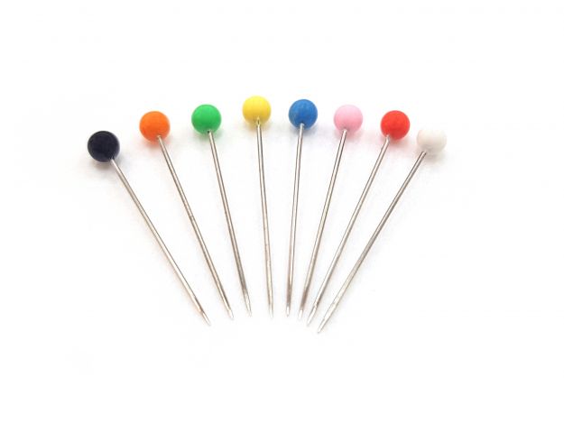 Шпилькі з пластиковими головками, середні (0,60х32 мм) NS011 фото №2