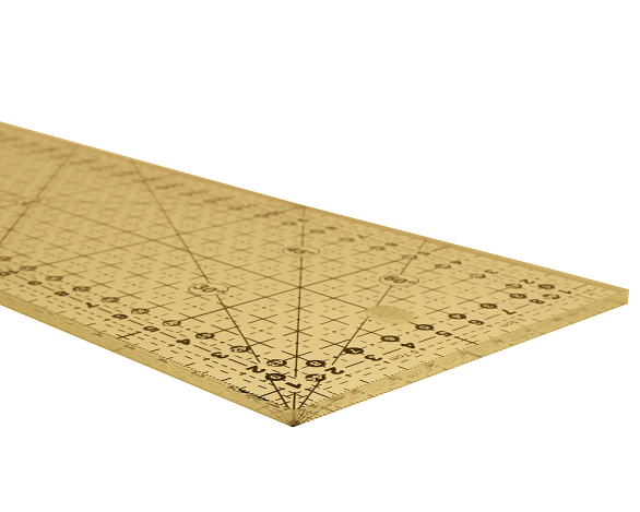 Лінійка з чорною розміткою (10х45 см)  М1045-NS фото №3