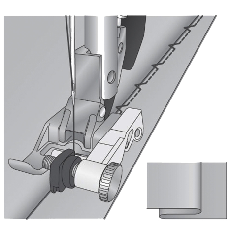 Лапка для невидимого підгинання з направляючою 820256096 фото №3
