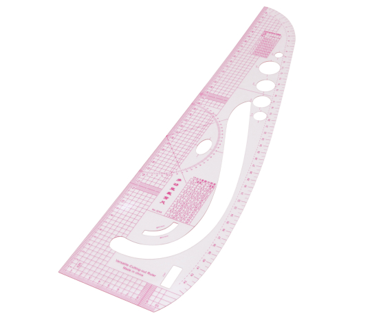 Лінійка-лекало кравецьке вигнуте (10х45 см) 3245 фото №1