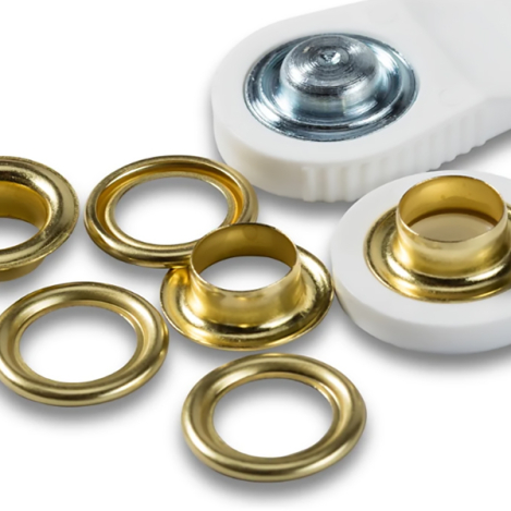 Люверси золоті (внутрішній діаметр 14 мм) 541373 фото №2