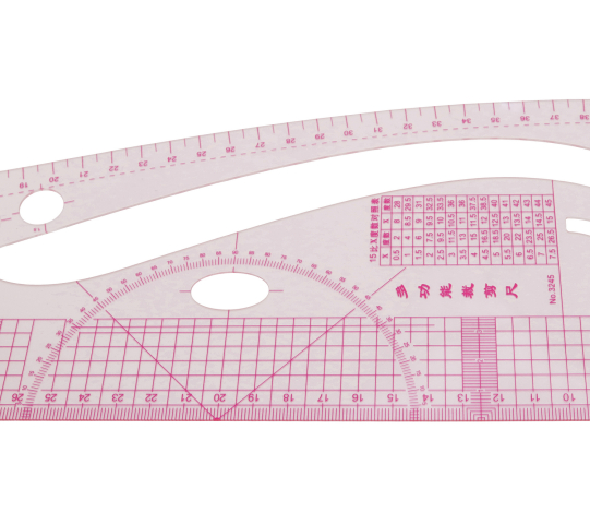 Лінійка-лекало кравецьке вигнуте (10х45 см) 3245 фото №3
