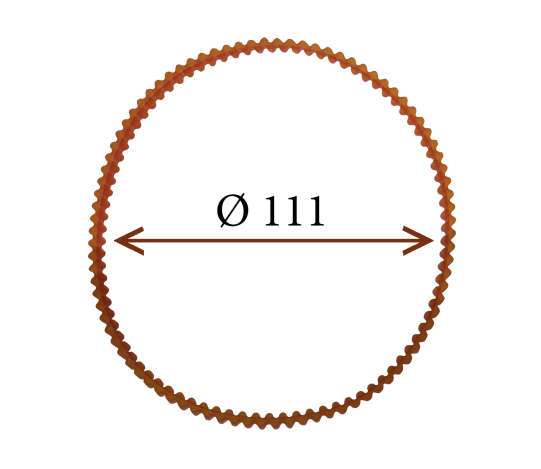 Пас (ремінь) для швейних машин та оверлоків (Ø 111 мм) 00111 фото №1