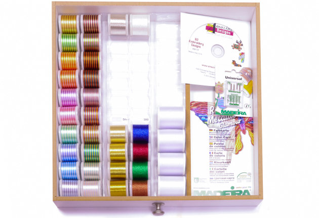 Набір вишивальних ниток Madeira Rayon (200 m) в скриньці 8180 W фото №5