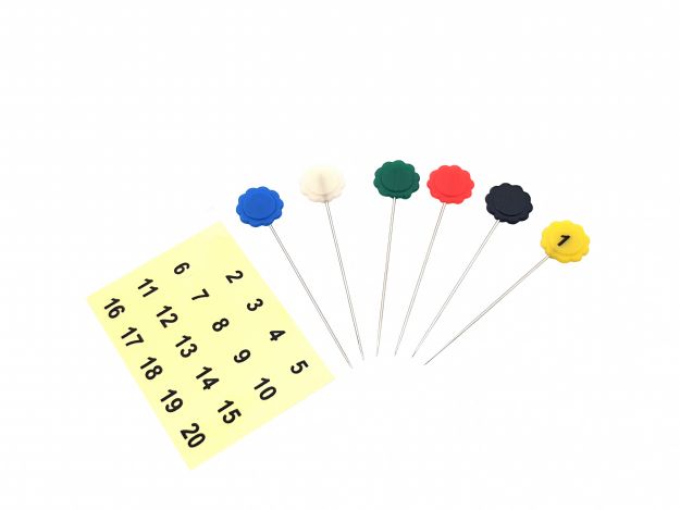 Шпилькі довгі з номерками, середні (0,55х45,5 мм) NS115 фото №2