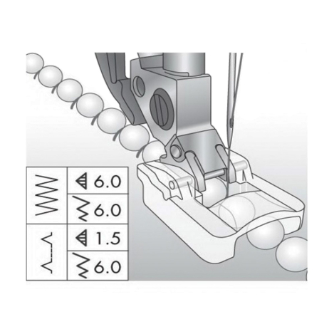 Лапка для пришивання нитки бісерної 6 мм 820605096 фото №3