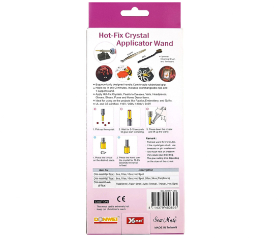 Паяльник для страз (7 насадок) DW-AW01(7)-VDE фото №3