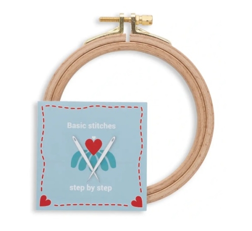 П’яльці з букової деревини з гвинтом (10 см) 610630 фото №2