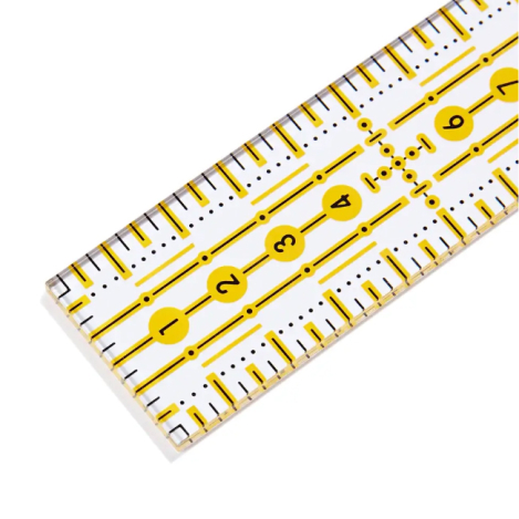 Лінійка із жовто-чорною розміткою (3х30 см) 611650 фото №3