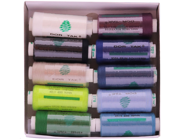 Набір швейних ниток №2 Dor Tak (10 шт.) набір №2 фото №1