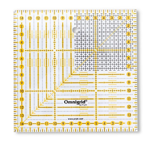Лінійка із жовто-чорною розміткою (15х15 см) 611306 фото №2