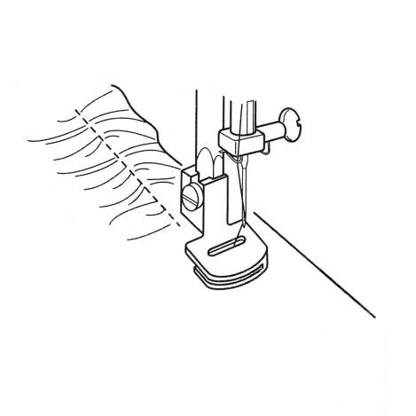 Лапка для збирання тканини (металева) Janome/Family 2124 фото №3
