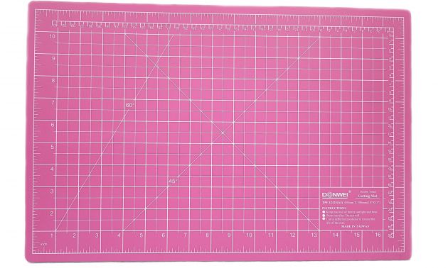 Коврик для раскройных ножей, двухсторонний, двухцветный (30x45см)  DW-12123 (AC) фото №3