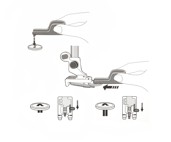 Лапка для пришивання гудзиків з ніжкою та без 412934545 фото №3