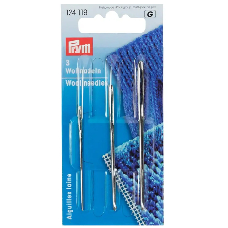 Иглы ручные для шерсти без острия № 1-5 (3 шт.) 124119 фото №1