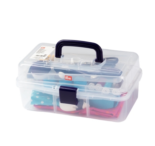 Скриня із ручкою для рукоділля (прозорий) 612725 фото №2