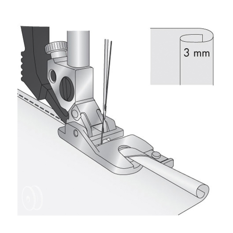  Лапка для підгинання на 3 мм (металева) 820249096 фото №3