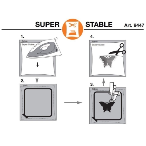 Стабілізатор вишивальний, відрізний, термоклеючий (1 м) 9447 фото №2