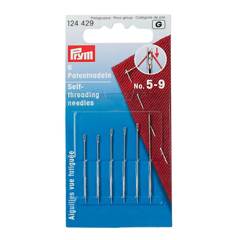 Голки ручні для тих, хто слабо бачать № 5-9 (6 шт.) 124429 фото №1