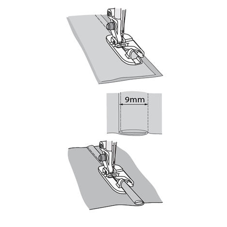 Лапка для запошивочного шва (9 мм) 413185545 фото №2