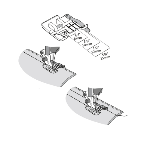Прозрачная лапка для точной отстрочки с направителем  413034845 фото №2