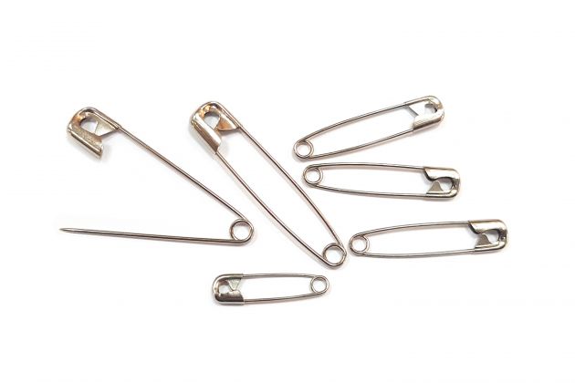Англійські шпильки сріблясті, 19/27/38/50 мм 085170 фото №2