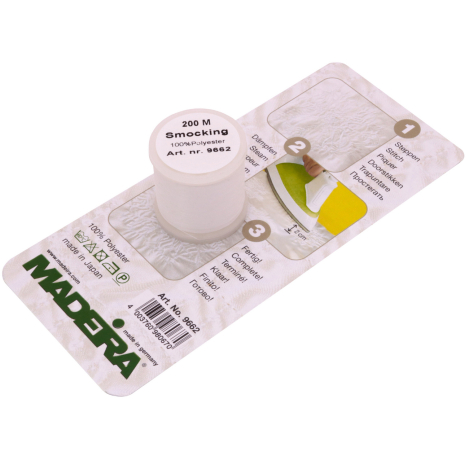 Нитка вишивальна для збирання при прасуванні 9662 фото №2