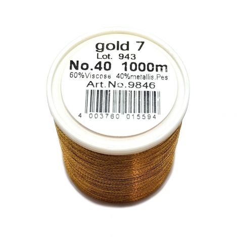 Нитка METALLIC (GOLD 7) GOLD 7 фото №2