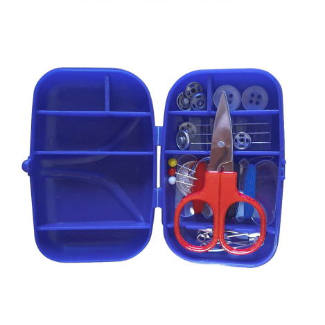 Маленький дорожній набір у пластиковому футлярі (синій) 651237 фото №2