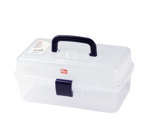 Скриня із ручкою для рукоділля (прозорий) 612725 фото №1