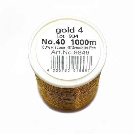 Нитка METALLIC (GOLD 4) GOLD 4 фото №2